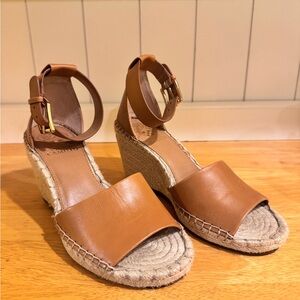 Vince Camuto Tan Espadrille Wedges